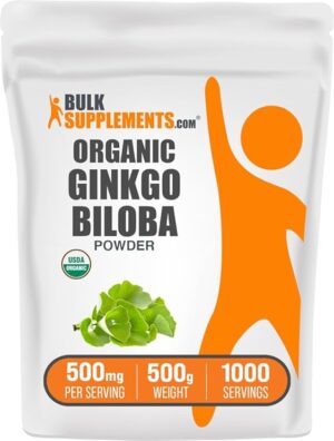 BulkSupplements.com Organic Ginkgo Biloba Powder