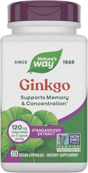 Nature's Way Ginkgo Premium Extract Supports Memory & Concentration*