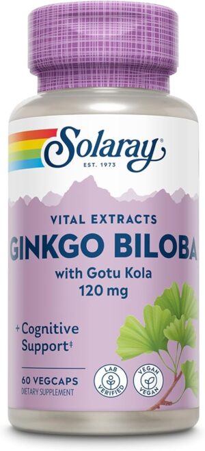 SOLARAY Ginkgo Biloba Extract with Gotu Kola