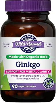 Oregon's Wild Harvest Non GMO Ginkgo Capsules