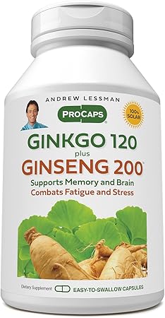 ANDREW LESSMAN Ginkgo 120 Plus Ginseng 200mg