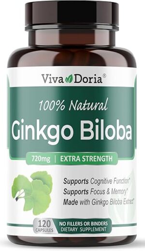 Viva Doria Ginkgo Biloba 720mg Supports Brain Function & Memory Support