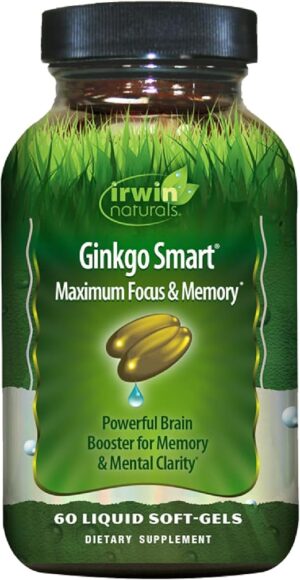 Irwin Naturals Ginkgo Smart Powerful Nootropic Brain Booster