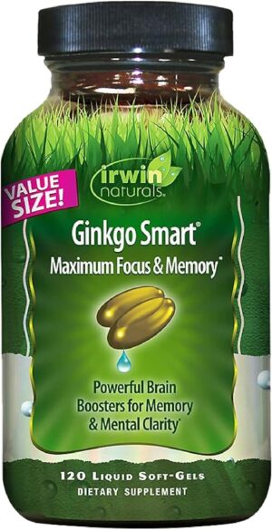 Irwin Naturals Ginkgo Smart Powerful Nootropic Brain Booster