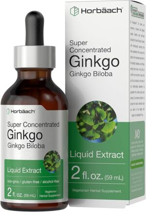 Horbäach Ginkgo Biloba Extract Liquid 2 fl oz | Alcohol